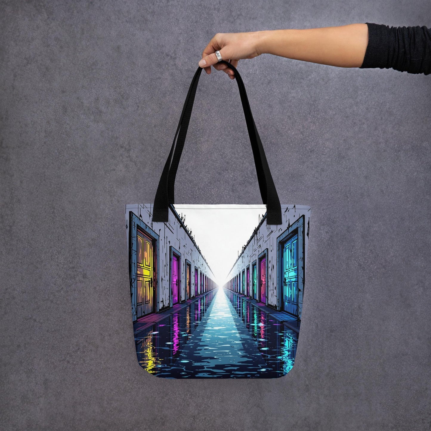 Luminal Spaces Arcane Tote Bag Gothic Grunge Neon Goth Darkcore Weirdcore Dark Aesthetic Halloween Purse Tote