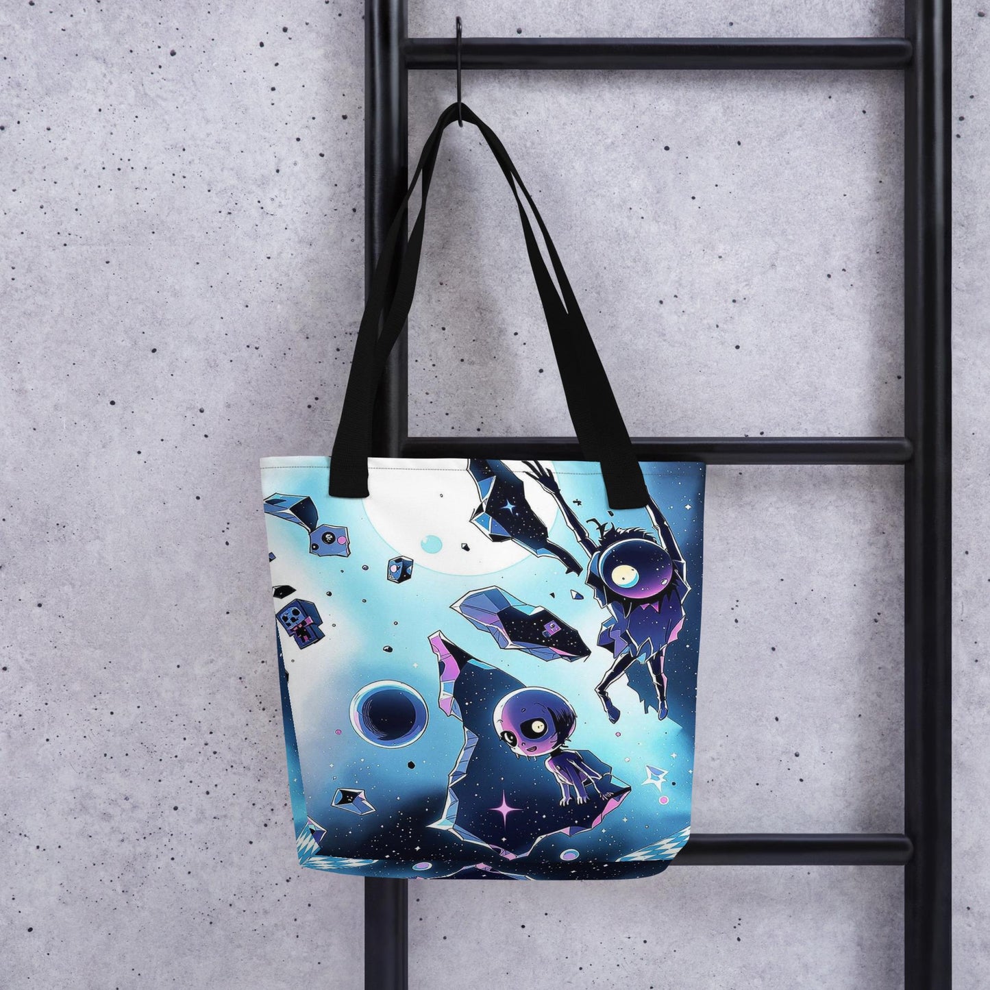 Fractured Void Arcane Tote Bag Gothic Grunge Neon Goth Darkcore Weirdcore Dark Aesthetic Halloween Purse Tote