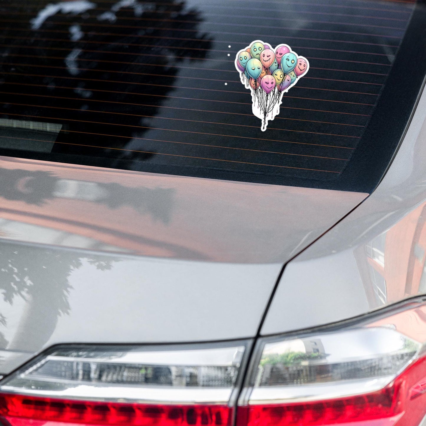 Weirdcore Pastel Goth Grunge Arcane Moody Balloons Vinyl Sticker Oddcore Waterproof Sticker, Weird Stuff Unique Gift