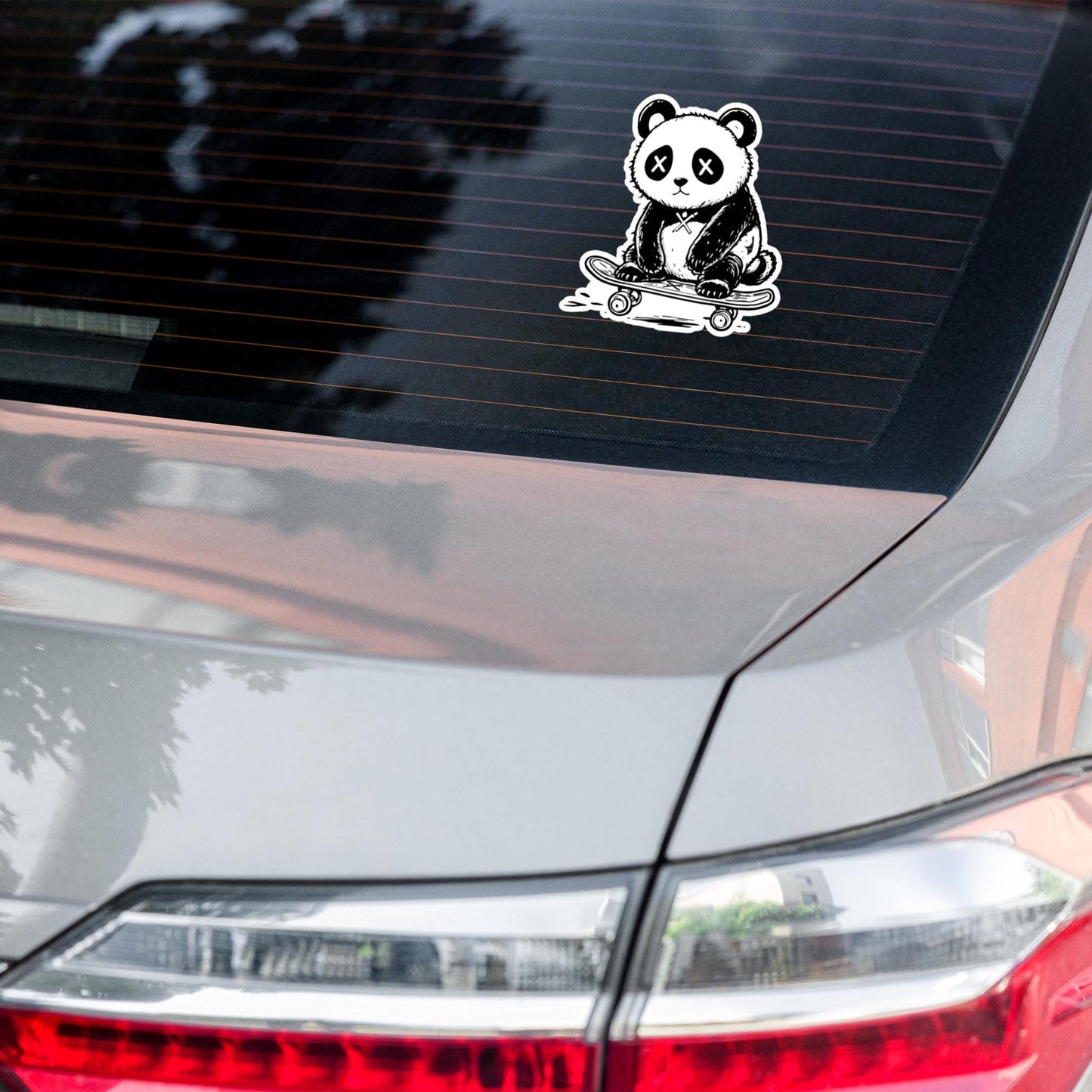 Weirdcore Sad Panda Skateboard Vinyl Sticker Grunge Goth Punk Decal Waterproof Sticker