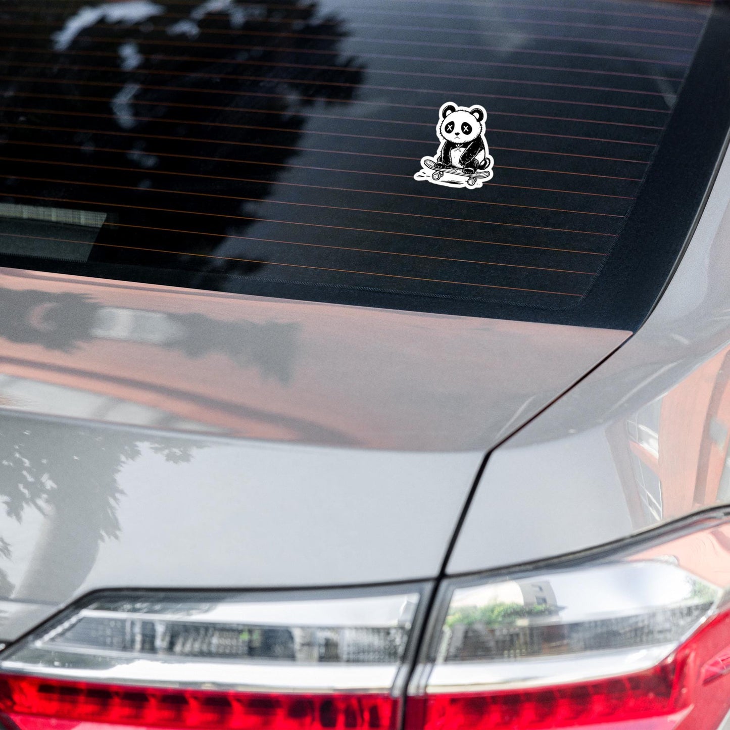 Weirdcore Sad Panda Skateboard Vinyl Sticker Grunge Goth Punk Decal Waterproof Sticker