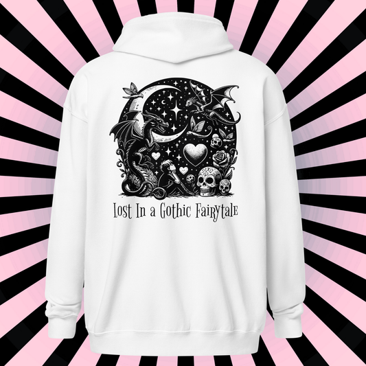 Zip Up Hoodie Goth Jacket Whimsigoth Pastel Goth Y2K Hoodie Full Zip Dreamcore Top Whimsigoth Clothing