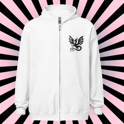 Zip Up Hoodie Goth Jacket Whimsigoth Pastel Goth Y2K Hoodie Full Zip Dreamcore Top Whimsigoth Clothing