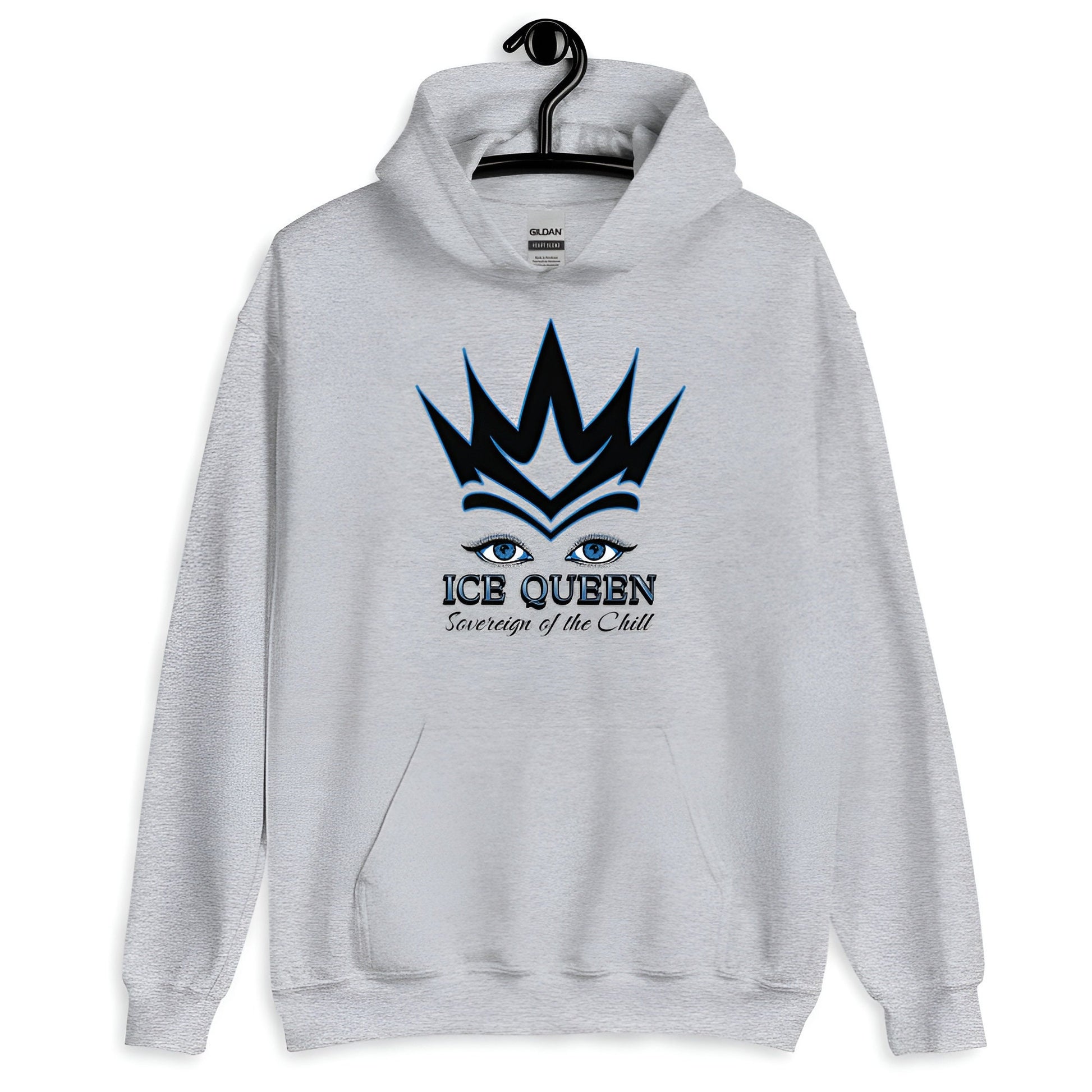 ICE QUEEN HOODIE Girl Boss Hooded Sweatshirt Sovereign of the Chill Graphic Unique Gift