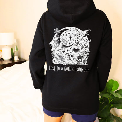 Zip Up Hoodie Goth Jacket Whimsigoth Fairy Grunge Y2K Hoodie Full Zip Dreamcore Whimsigoth Clothing