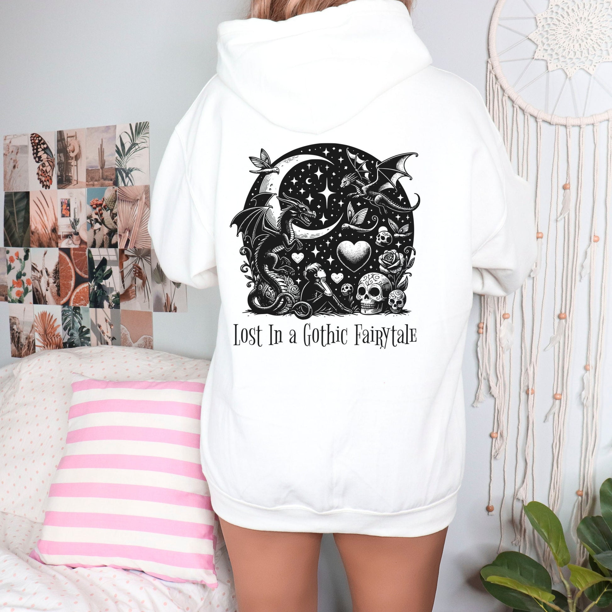 Zip Up Hoodie Goth Jacket Whimsigoth Pastel Goth Y2K Hoodie Full Zip Dreamcore Whimsigoth Clothing