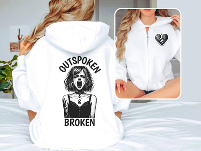 Zip Up Hoodie Goth Clothing, Pastel Goth Jacket Punk Aesthetic Hoodie Whimsigoth Dreamcore
