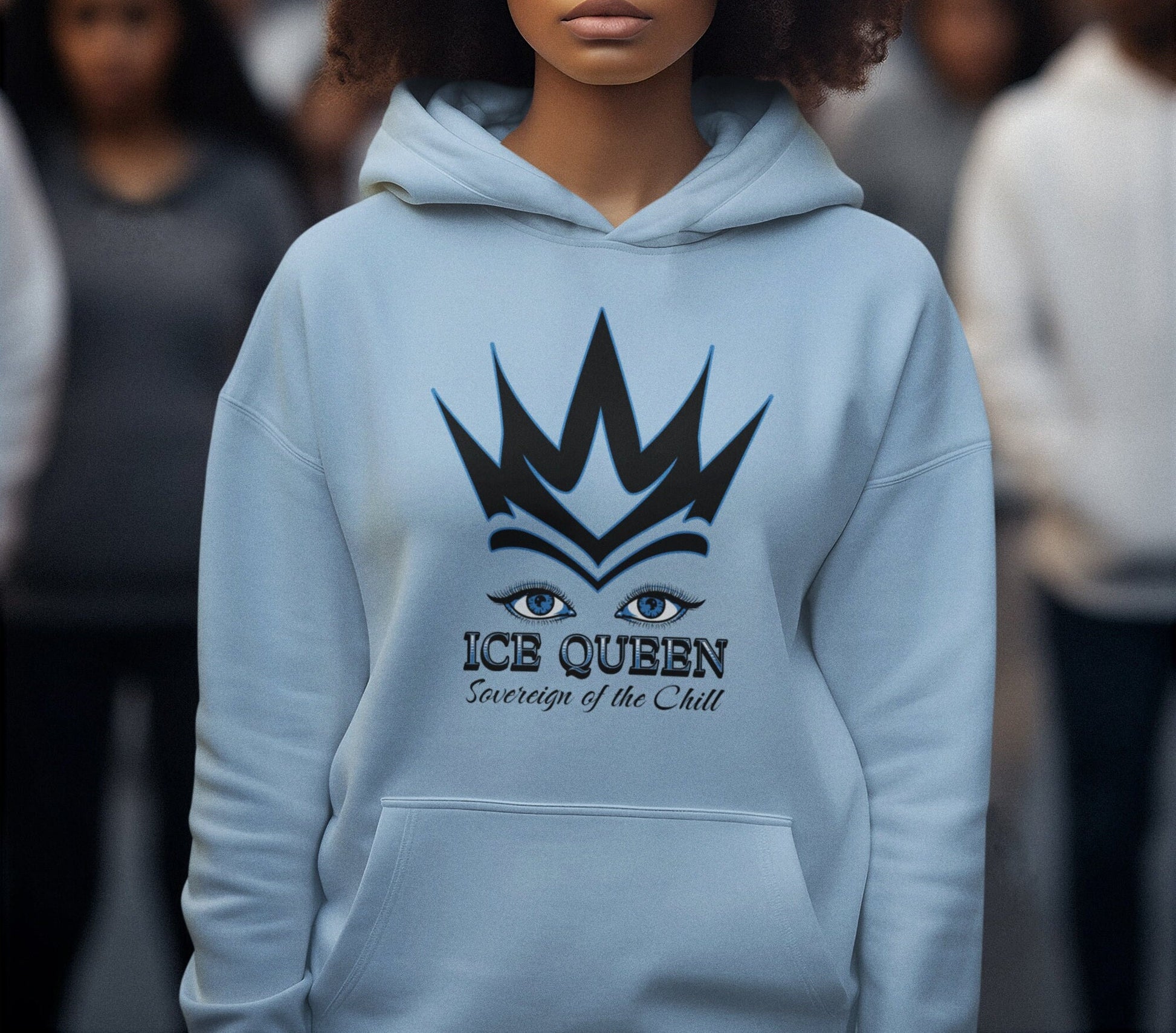 ICE QUEEN HOODIE Girl Boss Hooded Sweatshirt Sovereign of the Chill Graphic Unique Gift