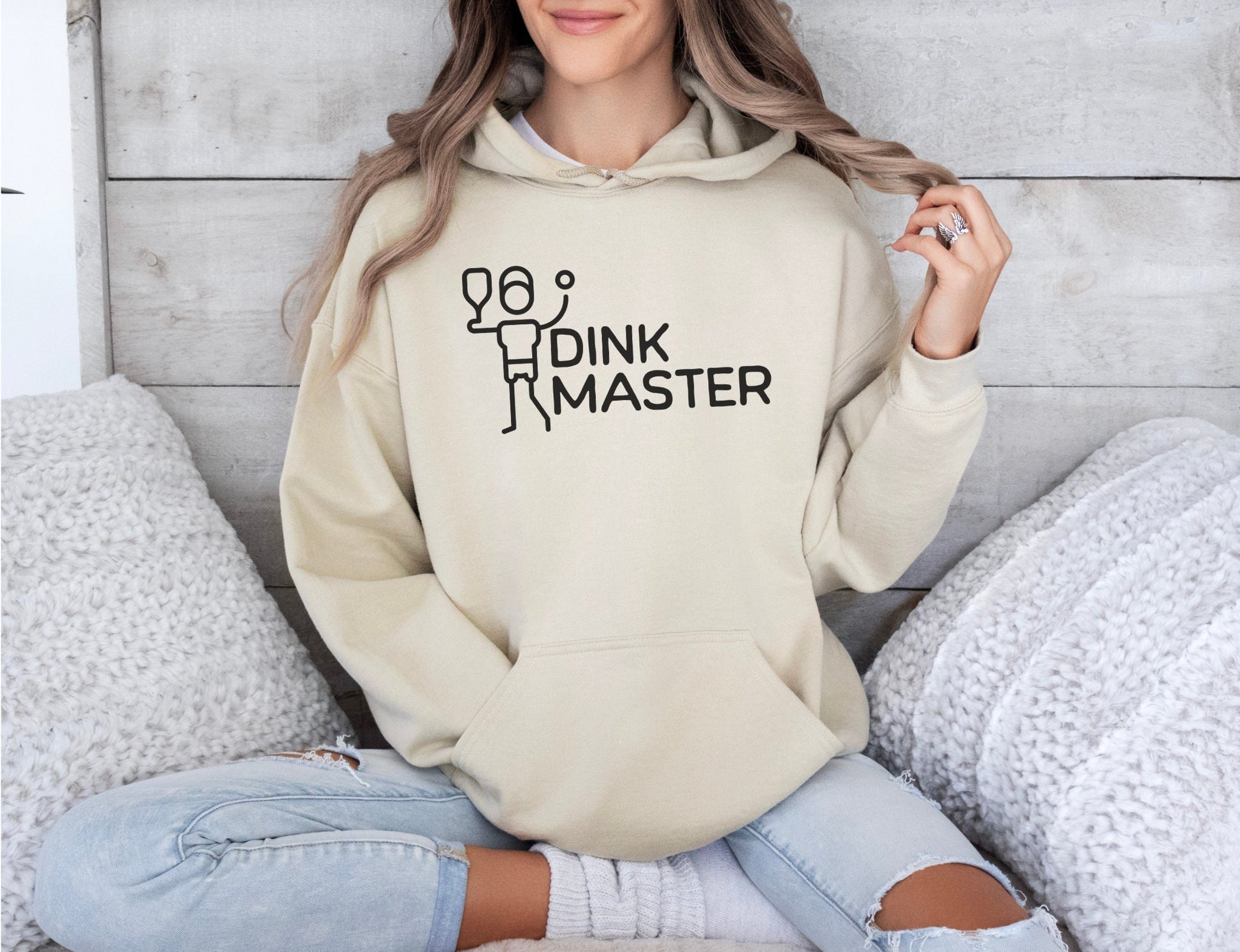 PICKLEBALL HOODIE Dink Master Pickleball Sweatshirt Unique Gift for Pickle Ball Player