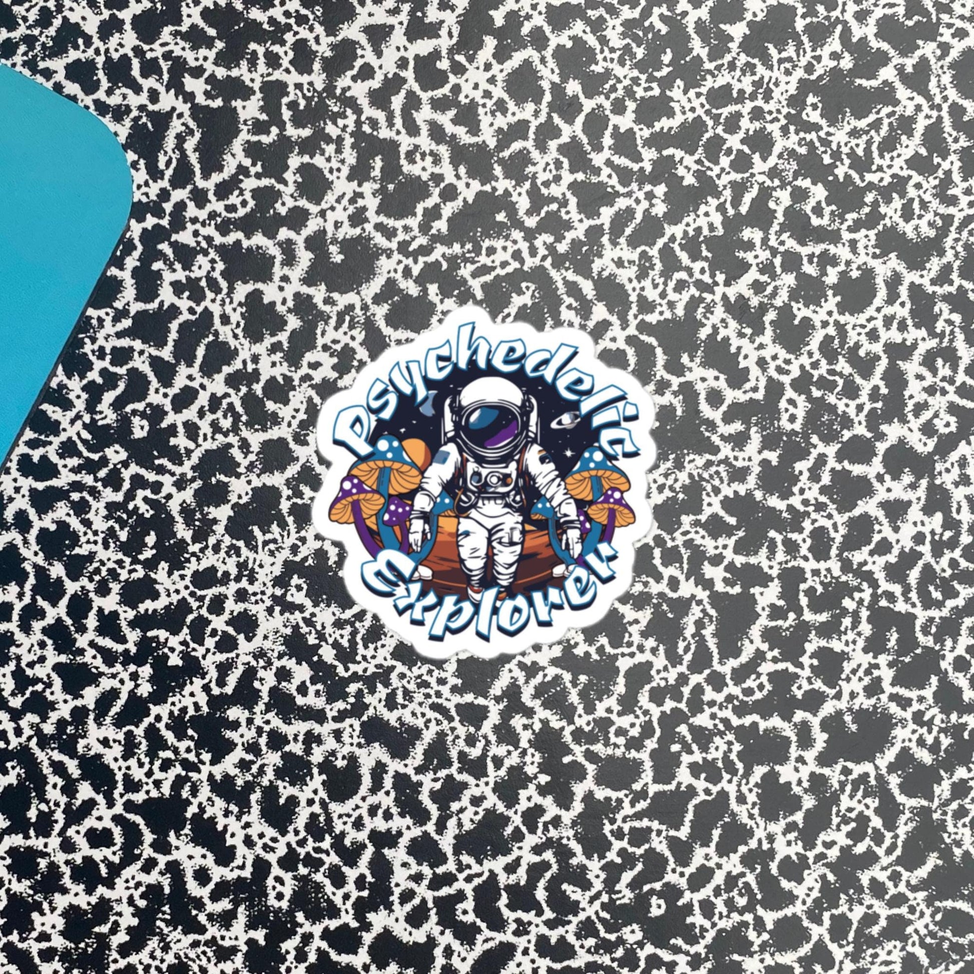 Psychedelic Explorer Weirdcore Grunge Sticker Astronaut Mushrooms Psychonaut Art