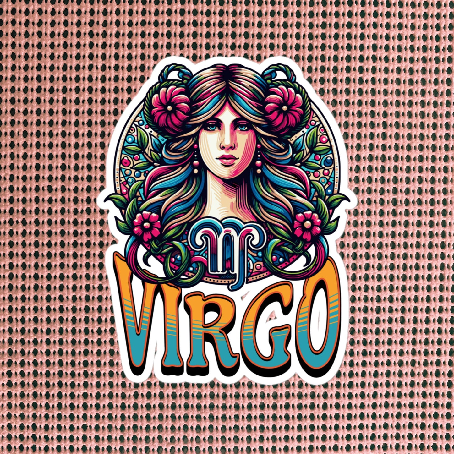 Virgo Flash Sticker, Zodiac Sign Sticker, Horoscope Custom Virgo Sticker, Multiple Sizes, Unique Gift