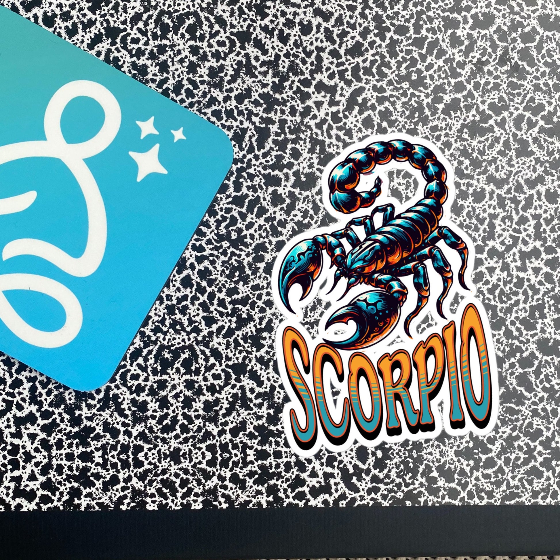 Scorpio Flash Sticker, Zodiac Sign Sticker, Horoscope Custom Scorpio Sticker, Multiple Sizes, Unique Gift