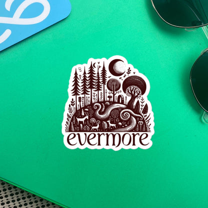 Whimsigoth Forestcore Goblincore Evermore Vinyl Sticker