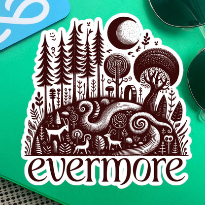 Whimsigoth Forestcore Goblincore Evermore Vinyl Sticker