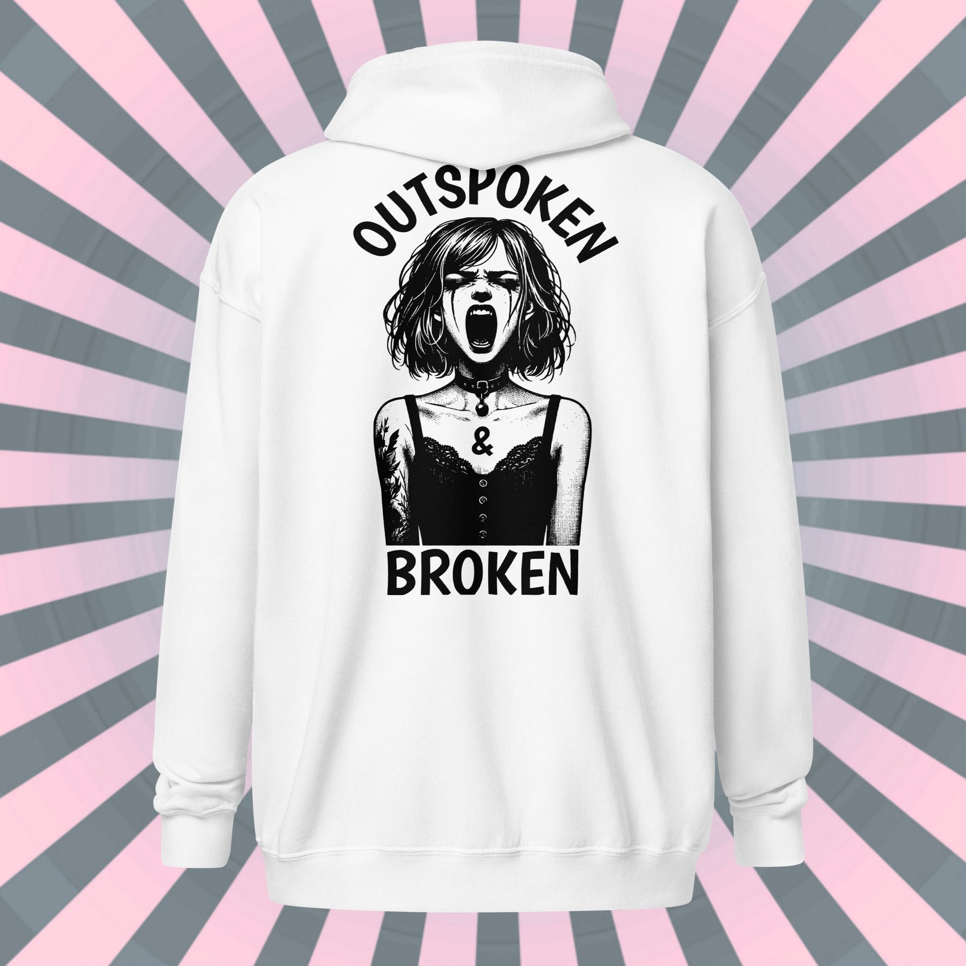 Zip Up Hoodie Goth Clothing Pastel Goth Jacket Punk Aesthetic Hoodie Whimsigoth Fashion Dreamcore Sweater Unique Gift