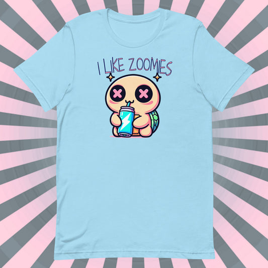 Weirdcore Pastel Goth Grunge Cute Turtle Shirt I Like Zoomies T-Shirt Weird Stuff Unique Gift