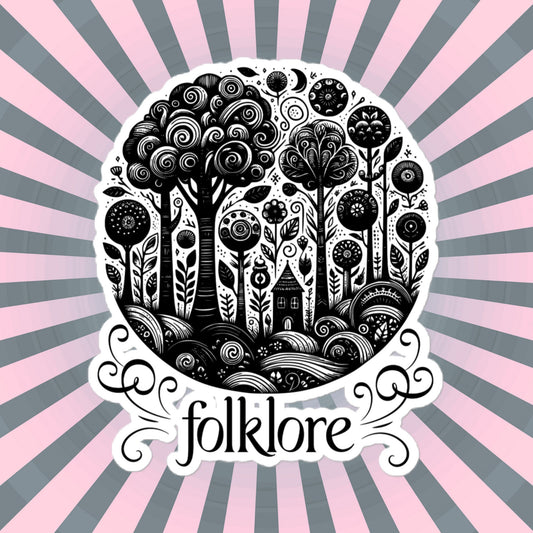 Whimsigoth Forest Folklore Sticker, Forestcore Style Vinyl Sticker