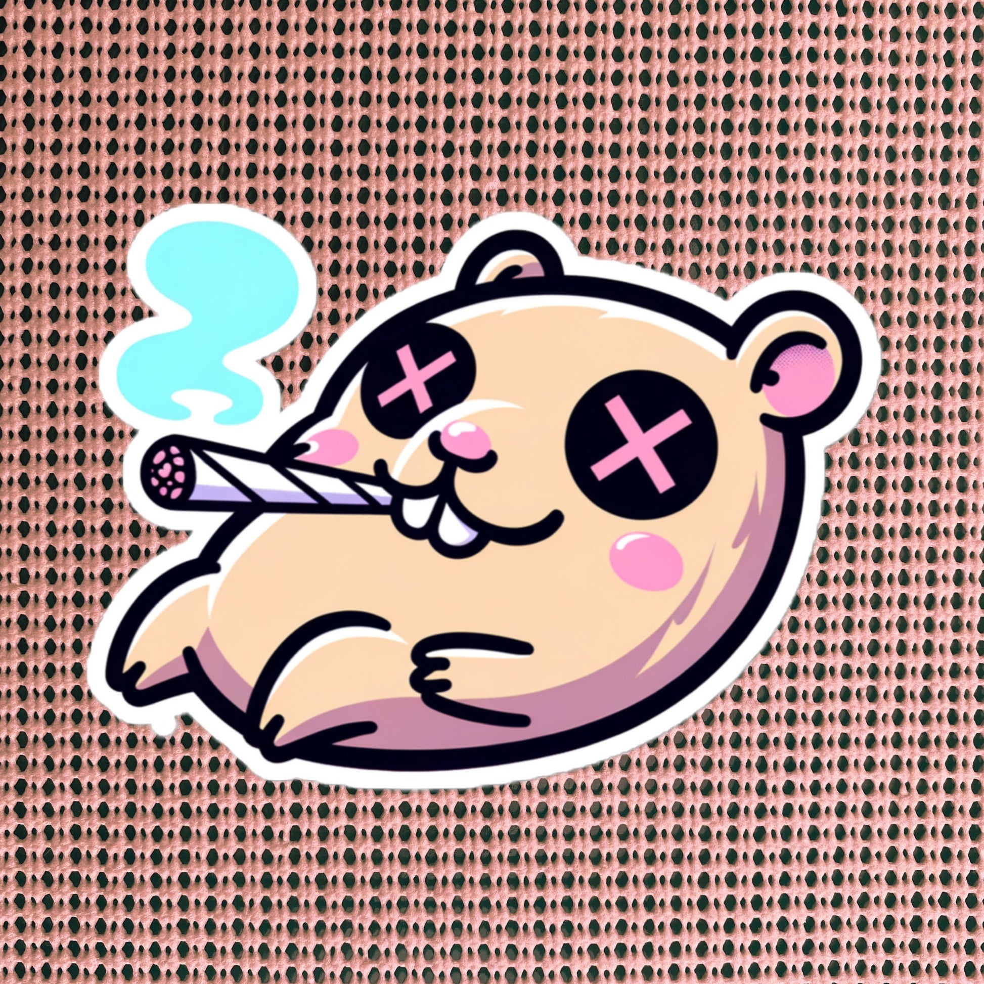 Weirdcore Pastel Goth Grunge Trippy Capybara Vinyl Sticker Capybara Oddcore Waterproof Sticker, Weird Stuff Unique Gift