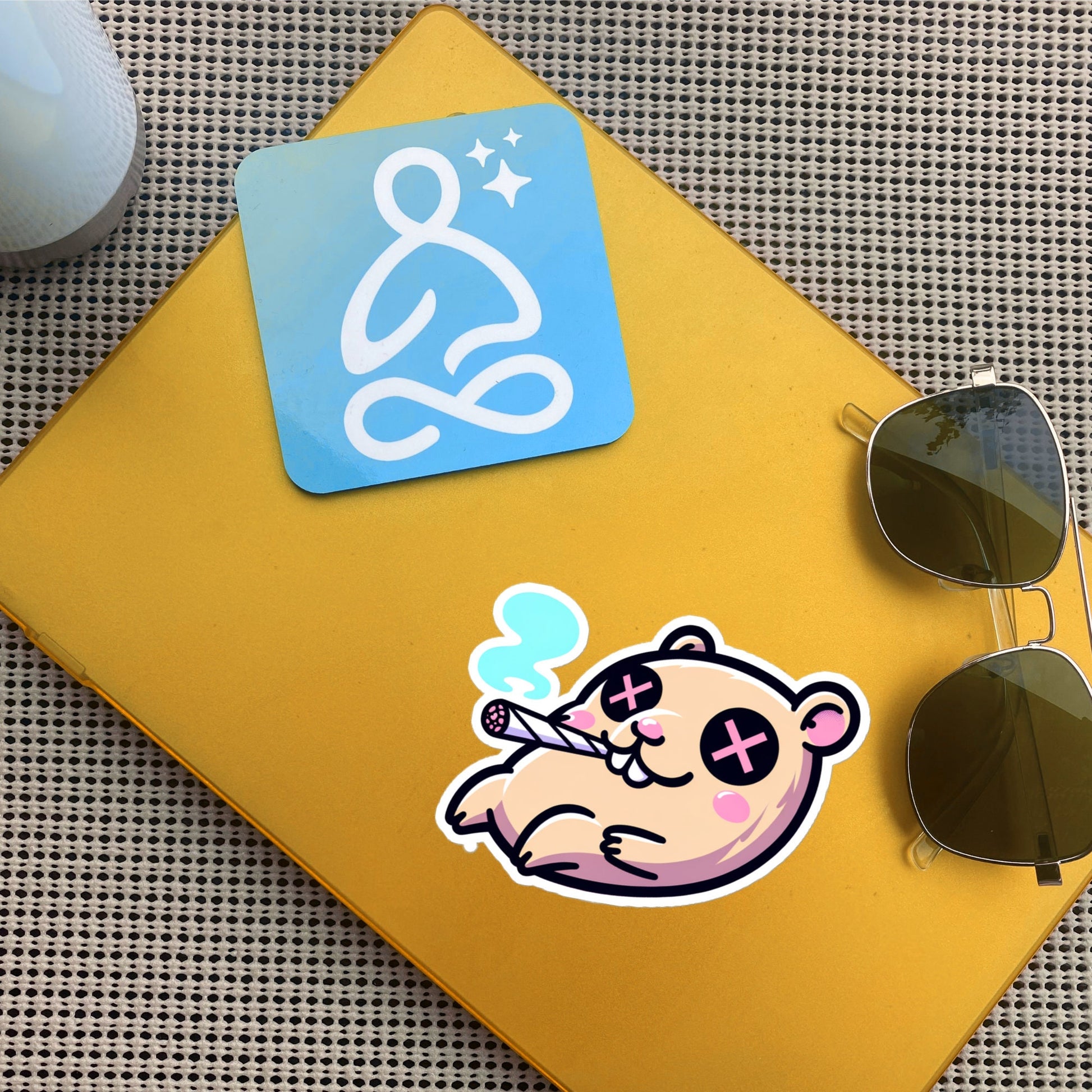 Weirdcore Pastel Goth Grunge Trippy Capybara Vinyl Sticker Capybara Oddcore Waterproof Sticker, Weird Stuff Unique Gift
