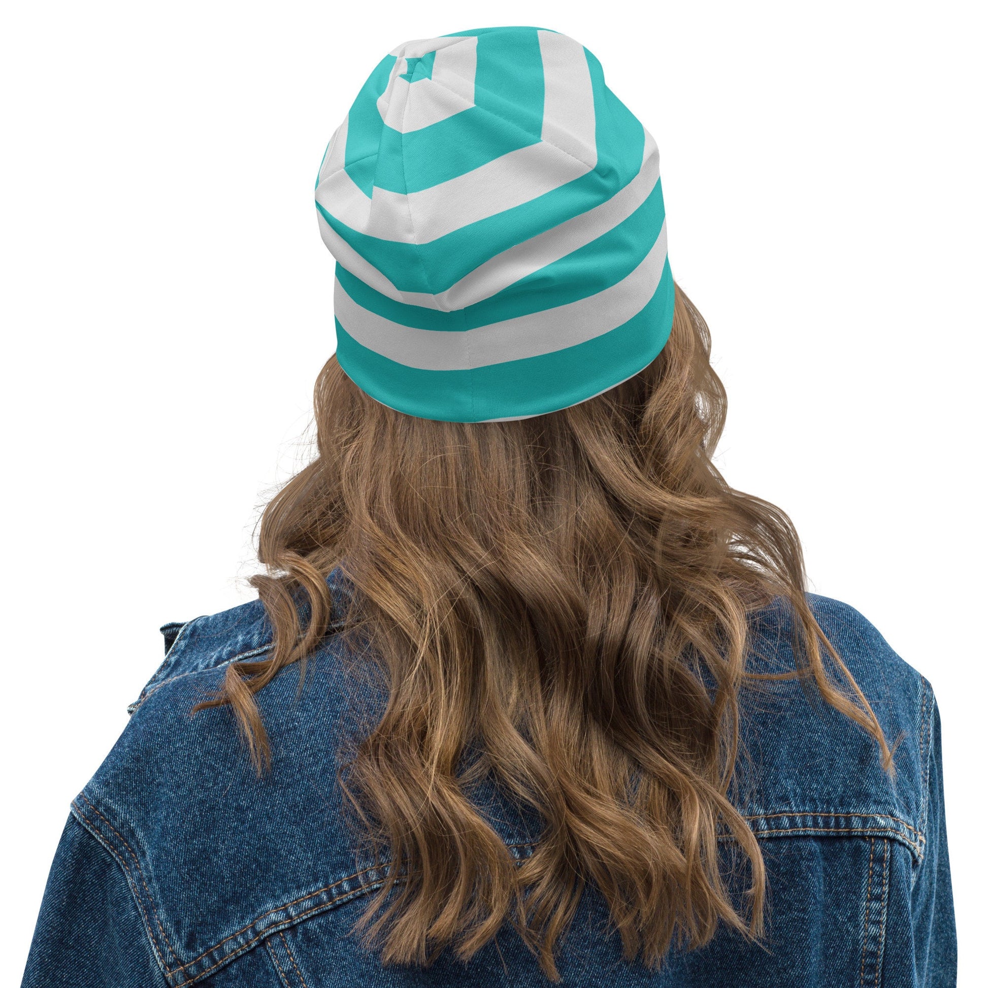 Weirdcore Pastel Goth Grunge Squirrel Striped Beanie, I Brew Nuts Oddcore Beanie Hat