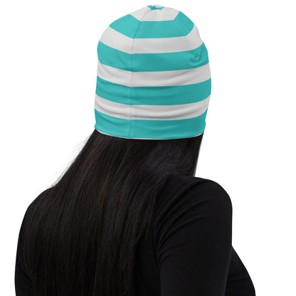 Weirdcore Pastel Goth Grunge Funny Anglerfish Striped Beanie, I Master Baitin&#39; Fish Oddcore Beanie Hat