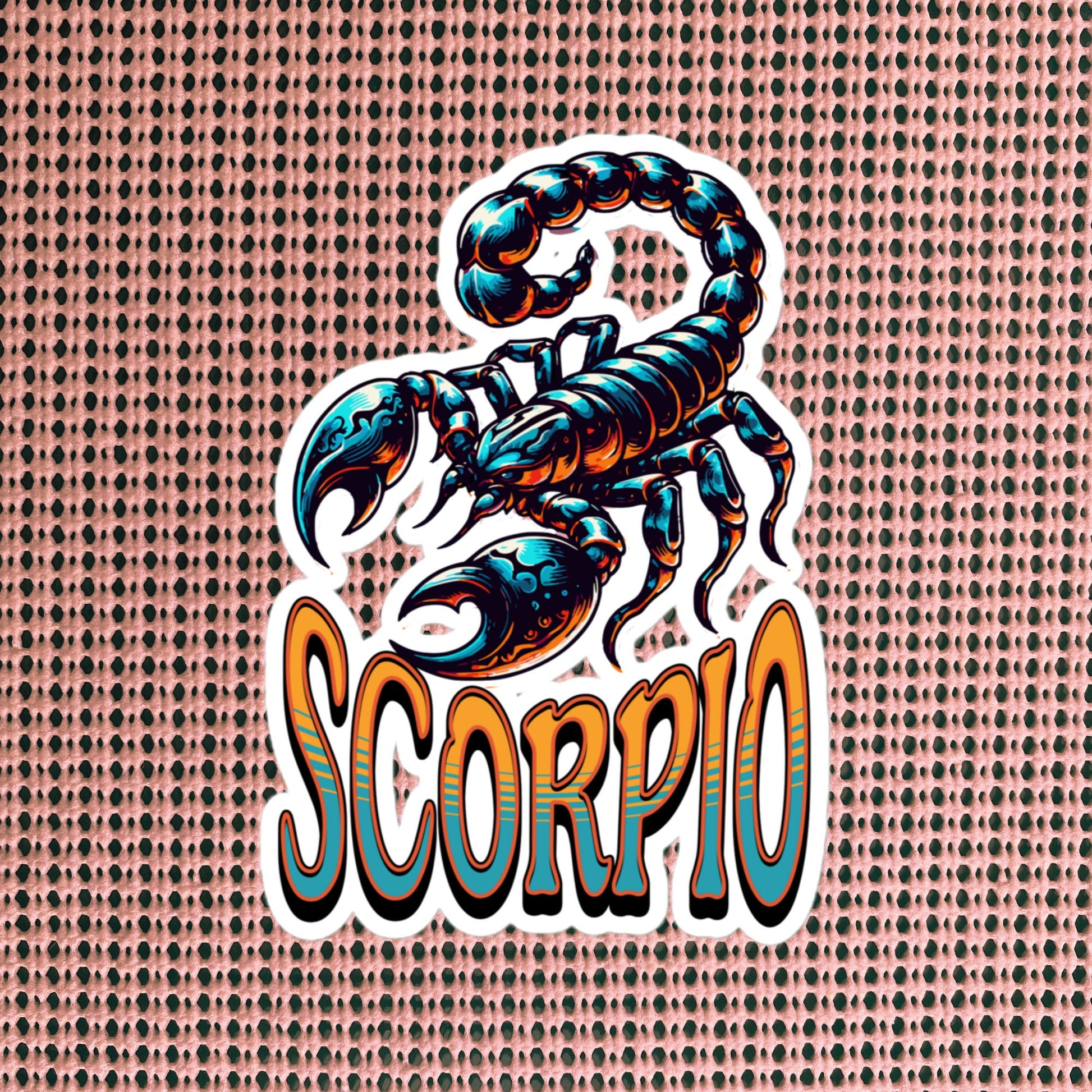 Scorpio Flash Sticker, Zodiac Sign Sticker, Horoscope Custom Scorpio Sticker, Multiple Sizes, Unique Gift