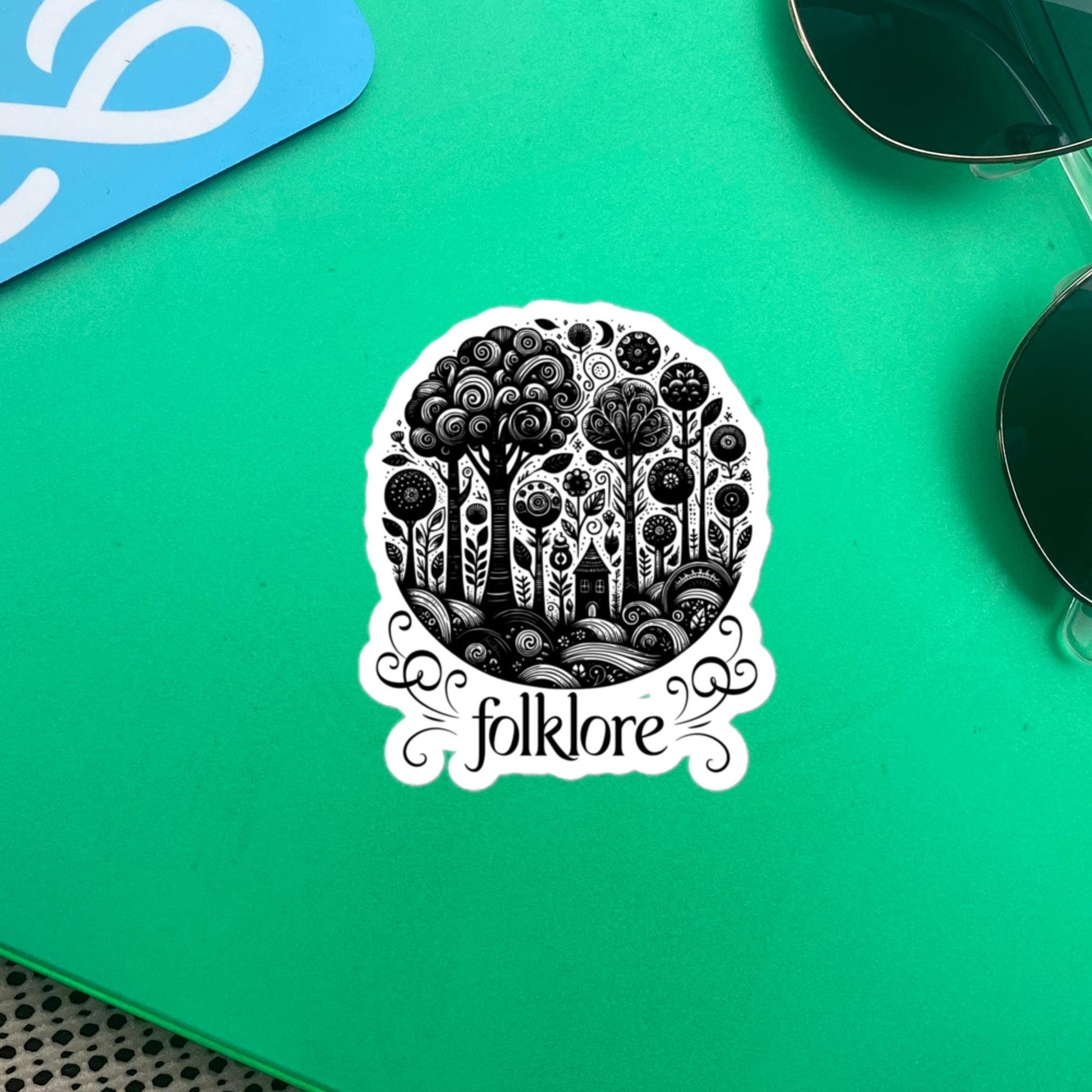 Whimsigoth Forest Folklore Sticker, Forestcore Style Vinyl Sticker