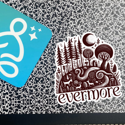 Whimsigoth Forestcore Goblincore Evermore Vinyl Sticker