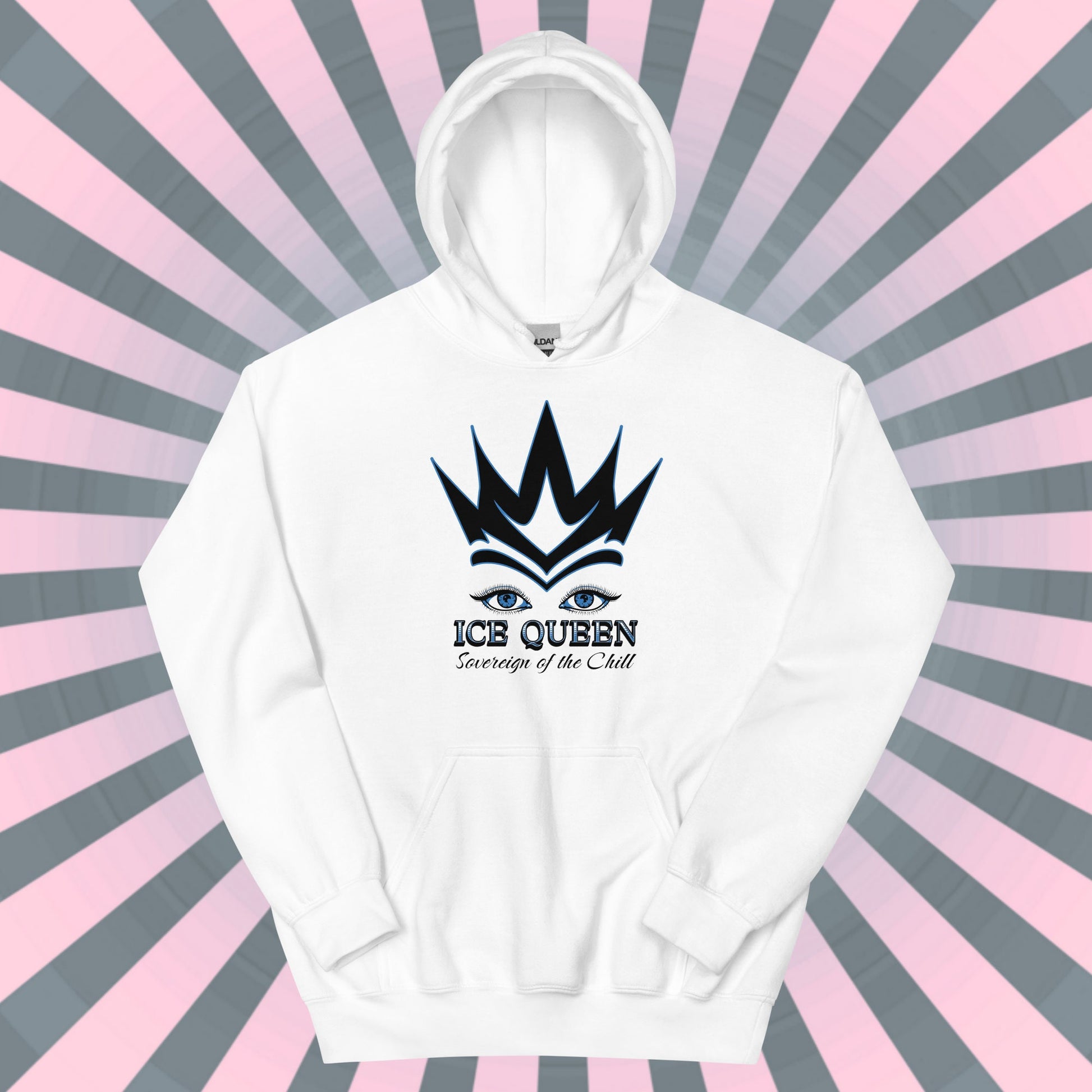ICE QUEEN HOODIE Girl Boss Hooded Sweatshirt Sovereign of the Chill Graphic Unique Gift