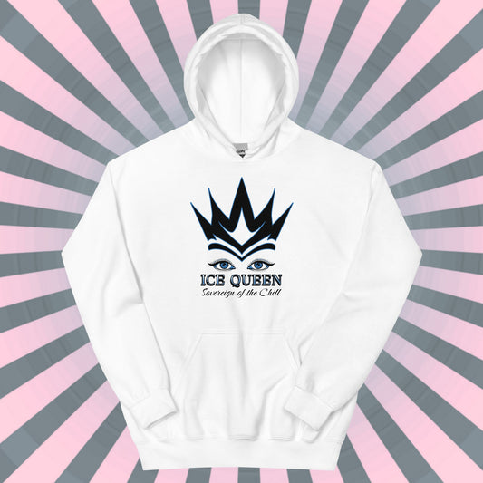 ICE QUEEN HOODIE Girl Boss Hooded Sweatshirt Sovereign of the Chill Graphic Unique Gift