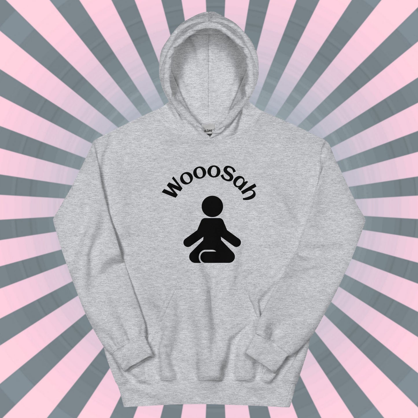 WOOOSAH HOODIE Just Breathe Relax Fun Sweatshirt Thoughtful Wellness Gift