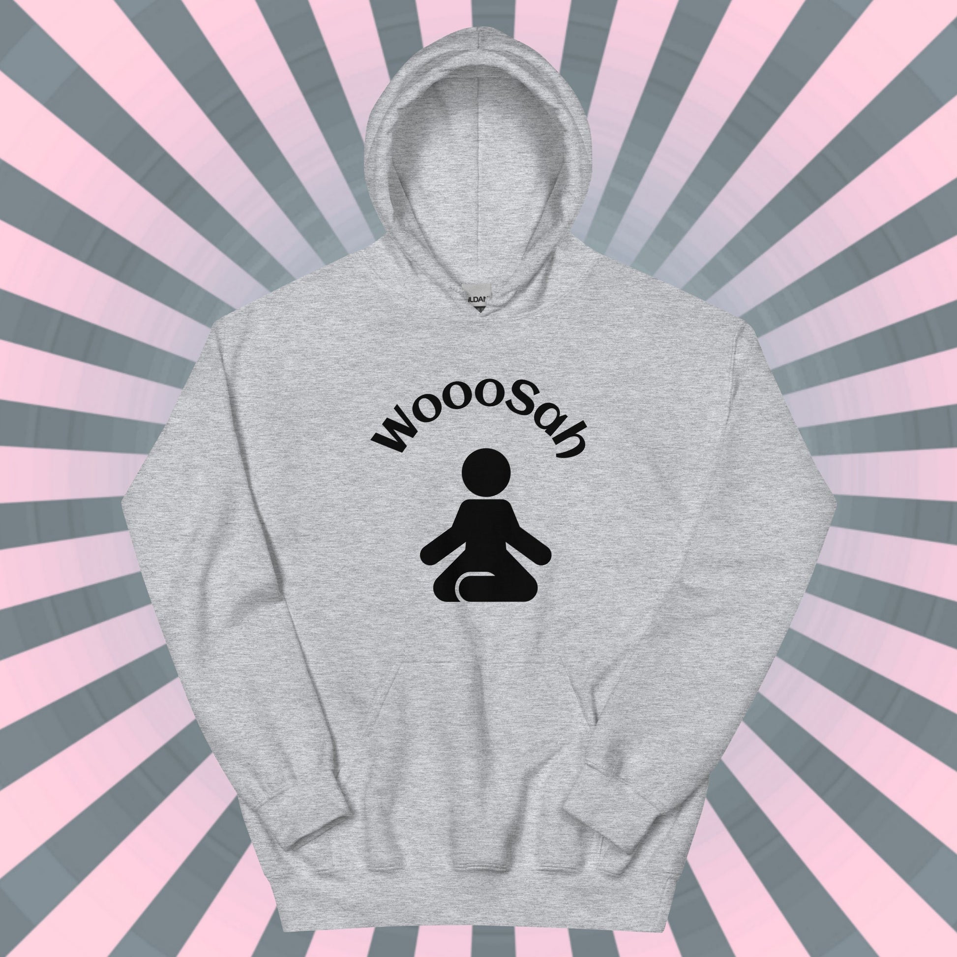 WOOOSAH HOODIE Just Breathe Relax Fun Sweatshirt Thoughtful Wellness Gift
