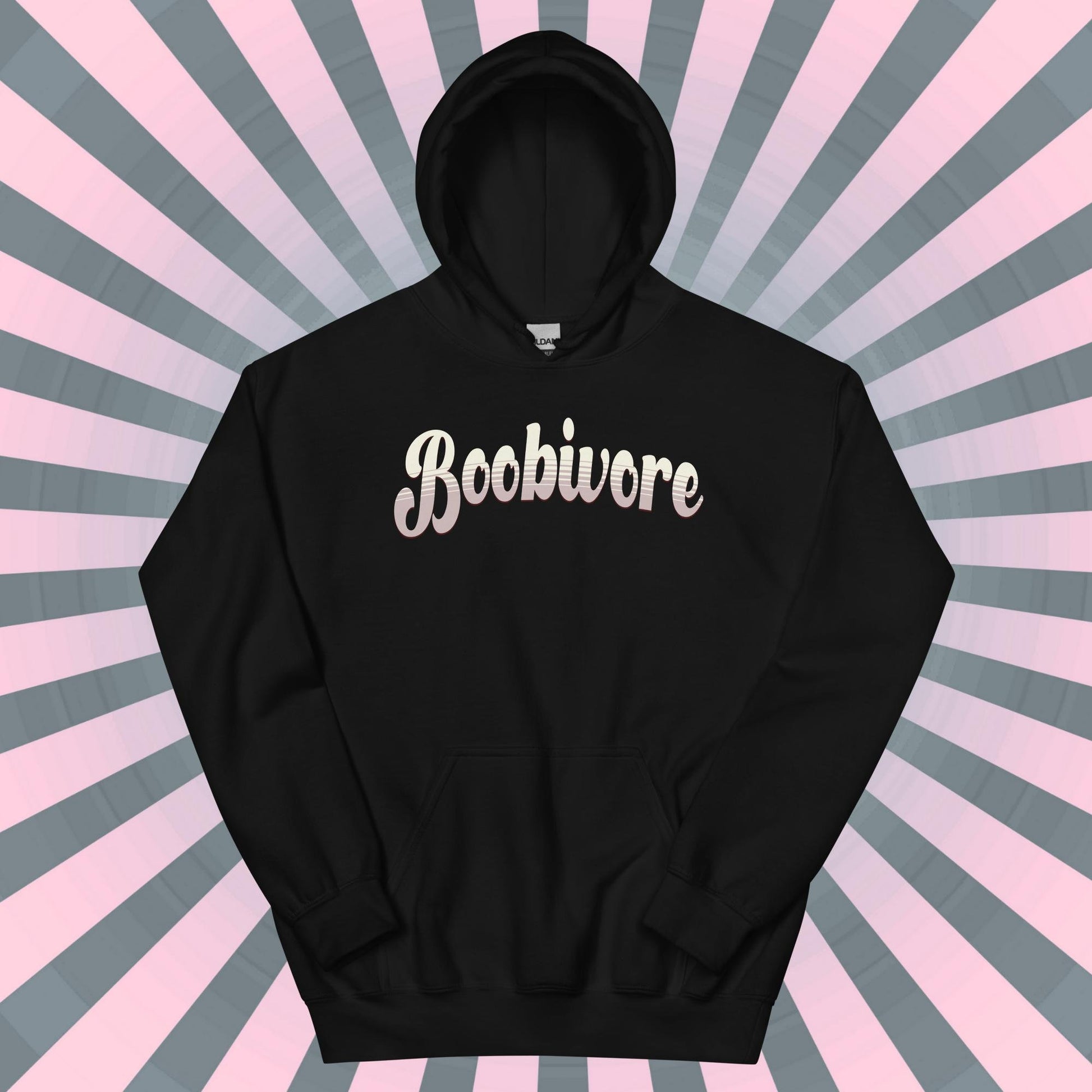 Funny Boobivore Hoodie Dad Jokes Fun Gag Gift