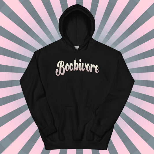 Funny Boobivore Hoodie Dad Jokes Fun Gag Gift