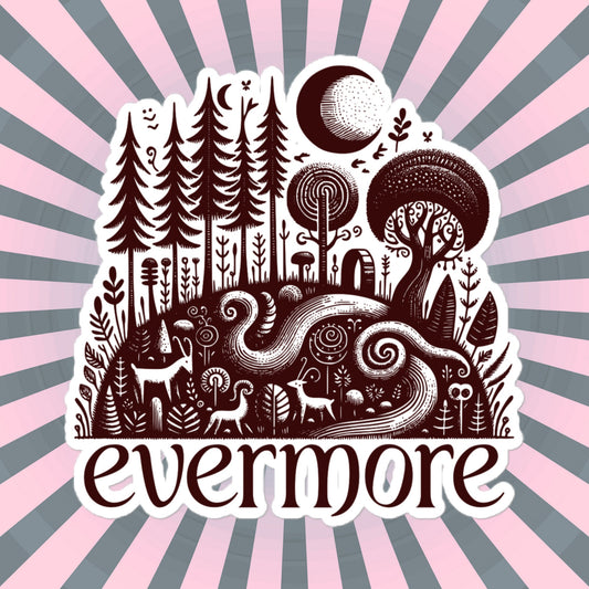 Whimsigoth Forestcore Goblincore Evermore Vinyl Sticker