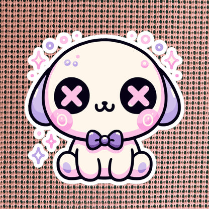 Creepy Cute Gore Clowncore Puppy Vinyl Sticker Grunge Pastel Goth Dog Book Sticker Gifts
