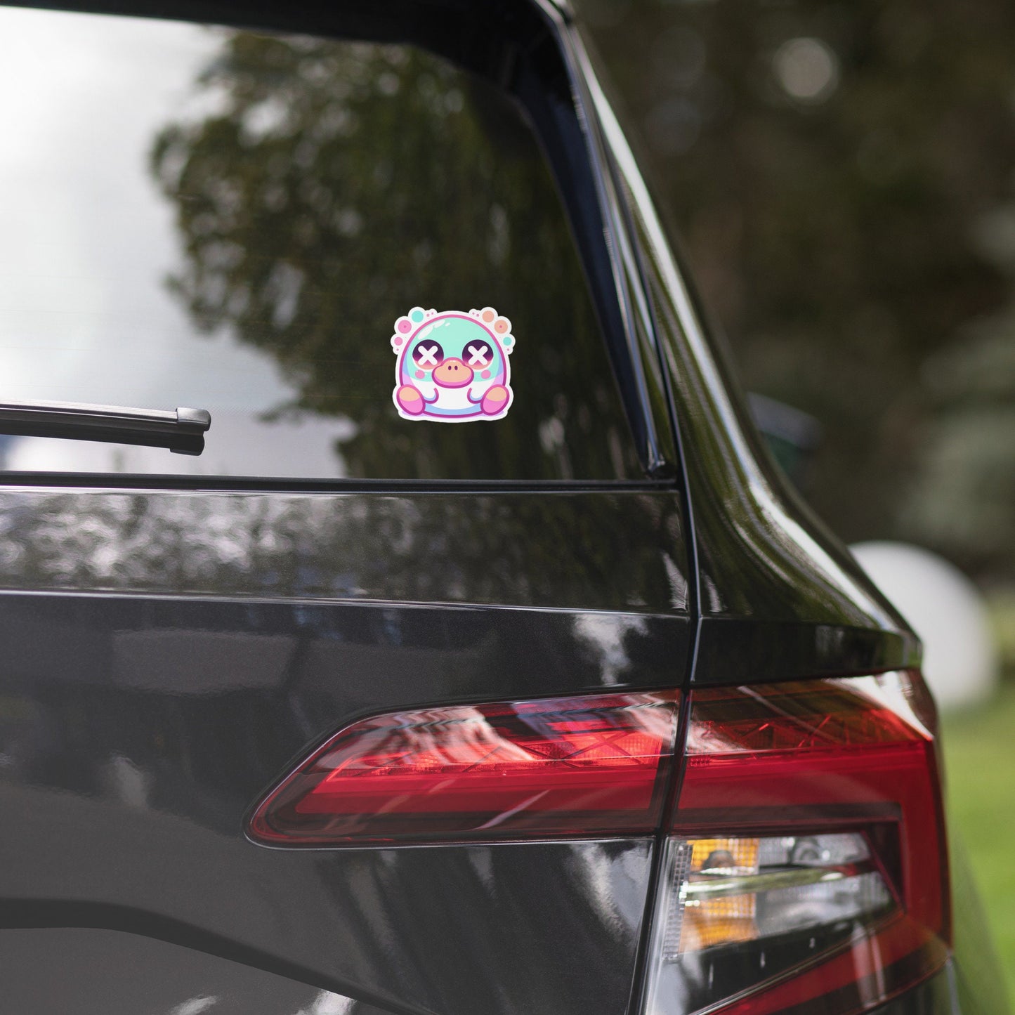 Creepy Cute Clowncore Weirdcore Dazed Platypus Vinyl Sticker Grunge Pastel Goth Weird Sticker Gifts