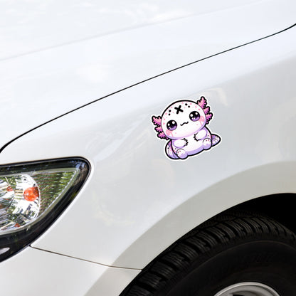 Creepy Cute Clowncore Axolotl Vinyl Sticker Grunge Pastel Goth Animal Sticker Gifts