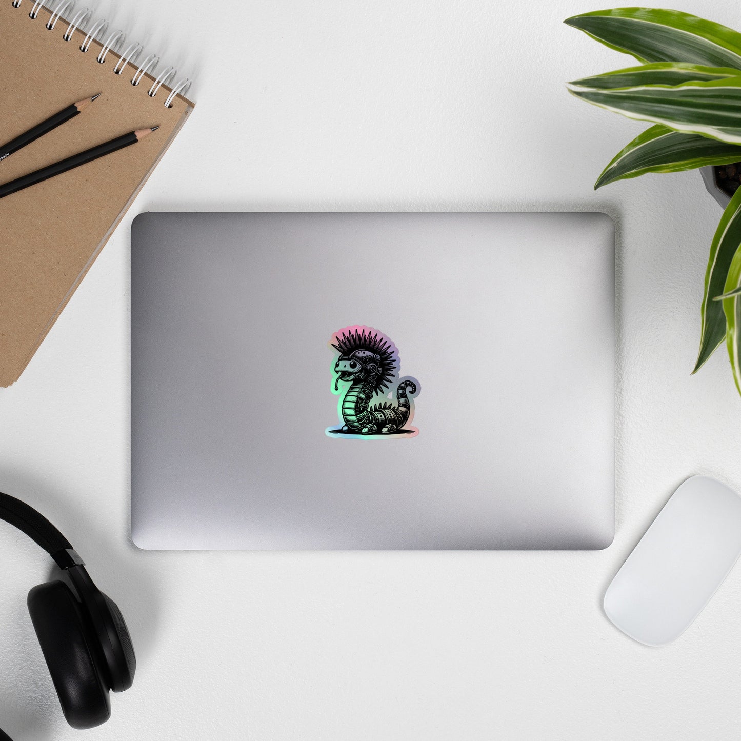 Gothic Grunge Punkrock Cyborg Locknest Monster Sticker Vinyl Holographic Cyberpunk Lock Ness NessieSticker