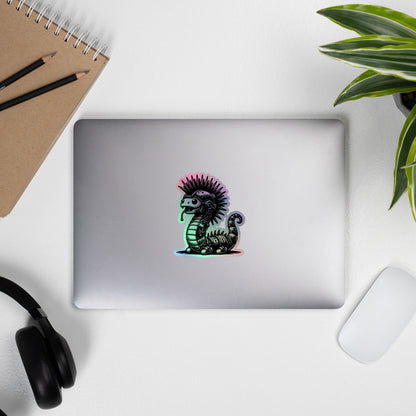 Gothic Grunge Punkrock Cyborg Locknest Monster Sticker Vinyl Holographic Cyberpunk Lock Ness NessieSticker