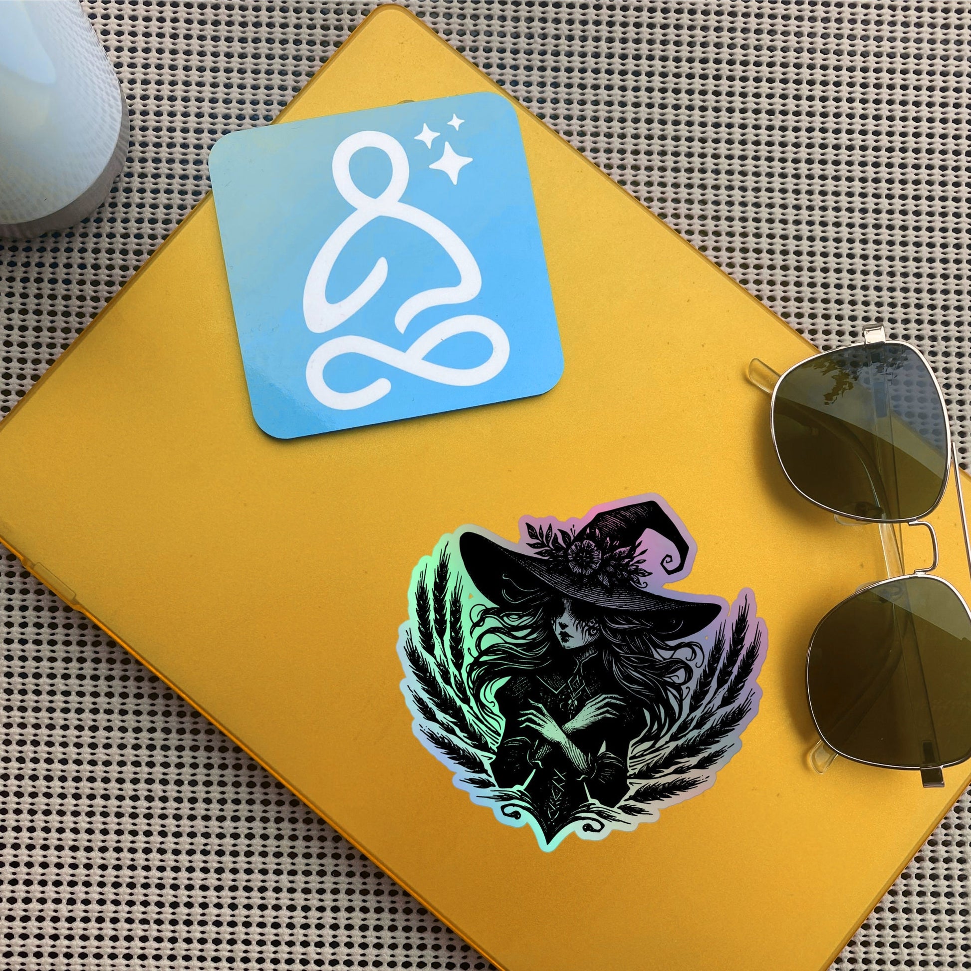 Gothic Grunge Pastel Goth Witch Holographic Sticker Halloween Witch of the Field Vinyl Darkcore Sticker