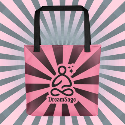 Pink Pastel Goth Grunge Punk Raven Nest Robot Tote Bag Animal vs Tech Gothic DreamSage Tote Bag
