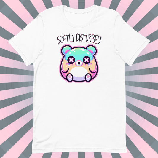 Weirdcore Pastel Goth Grunge Cute Bear Shirt Softly Disturbed Anxiety T-Shirt Weird Stuff Oddcore