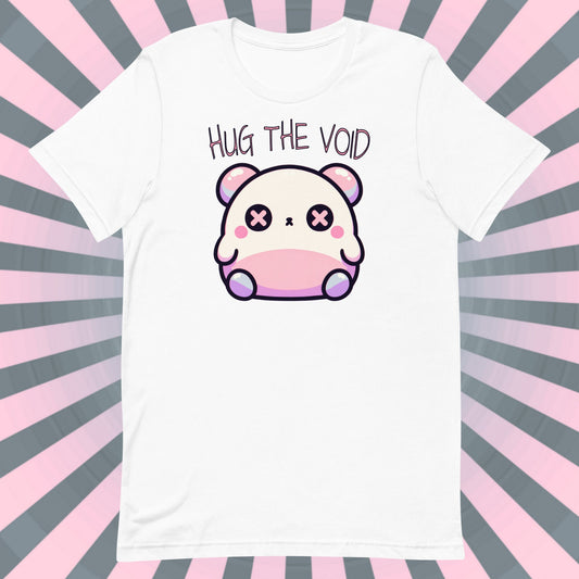 Weirdcore Pastel Goth Grunge Cute Bear Shirt Hug The Void T-Shirt Weird Stuff Oddcore Tee