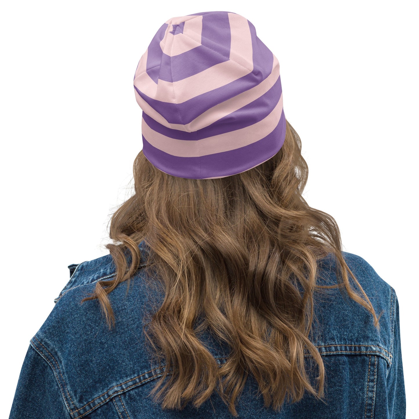 Weirdcore Pastel Goth Grunge Cute Axolotl Striped Beanie, Creepy Cuteness Oddcore Beanie Hat