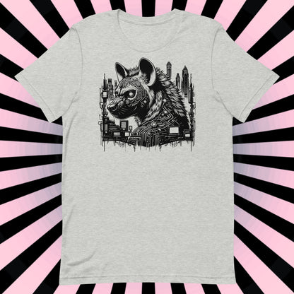Creepy Weirdcore Dystopian Hyena T-Shirt Grunge Futuristic Spotted Hyena Tee Shirt