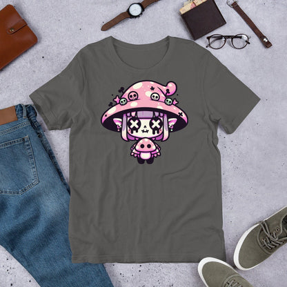 Weirdcore Pastel Goth Grunge Gore Creepy Cute Mushroom Gothic Girl T-Shirt