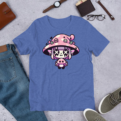 Weirdcore Pastel Goth Grunge Gore Creepy Cute Mushroom Gothic Girl T-Shirt