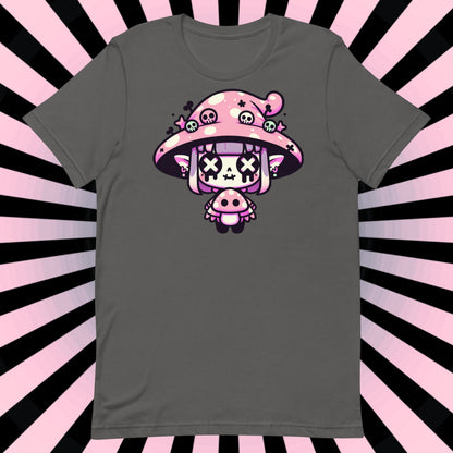 Weirdcore Pastel Goth Grunge Gore Creepy Cute Mushroom Gothic Girl T-Shirt