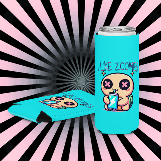 Pastel Goth Weirdcore Zoomies Beer Cozie Grunge Turtle Tortoise Can Cooler Koozie